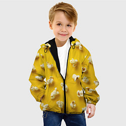 Куртка с капюшоном детская Попкорн, цвет: 3D-черный — фото 2