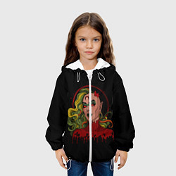 Куртка с капюшоном детская Ведьма, цвет: 3D-белый — фото 2