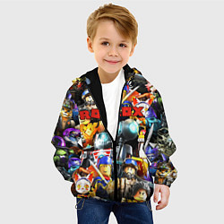 Куртка с капюшоном детская ROBLOX, цвет: 3D-черный — фото 2