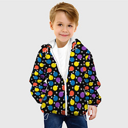 Куртка с капюшоном детская Ёлочные Шарики, цвет: 3D-белый — фото 2