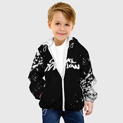 Куртка с капюшоном детская Slava marlow, цвет: 3D-белый — фото 2