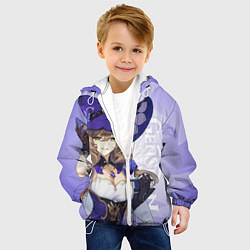 Куртка с капюшоном детская GENSHIN IMPACT, ЛИЗА, цвет: 3D-белый — фото 2