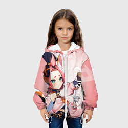 Куртка с капюшоном детская GENSHIN IMPACT, ДИОНА, цвет: 3D-белый — фото 2