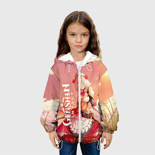 Детская куртка GENSHIN IMPACT / 3D-Белый – фото 3