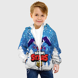 Куртка с капюшоном детская Brawl Stars Эдгар, цвет: 3D-белый — фото 2