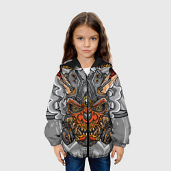 Куртка с капюшоном детская Cyber Samurai, цвет: 3D-черный — фото 2