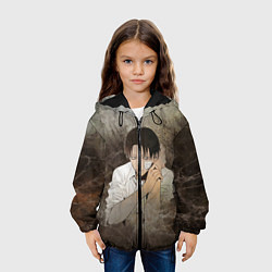 Куртка с капюшоном детская Attack on Titan, цвет: 3D-черный — фото 2