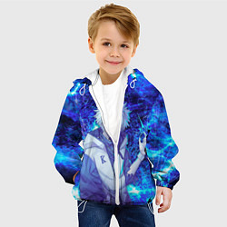 Куртка с капюшоном детская Киллуа Золдик, цвет: 3D-белый — фото 2