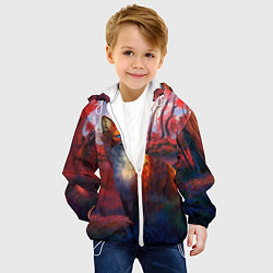 Куртка с капюшоном детская Рыжая лиса, цвет: 3D-белый — фото 2