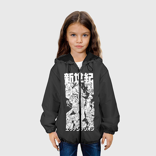 Детская куртка Евангилион / 3D-Черный – фото 3
