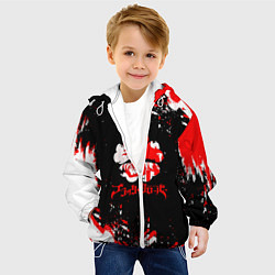 Куртка с капюшоном детская Чёрный клевер, цвет: 3D-белый — фото 2