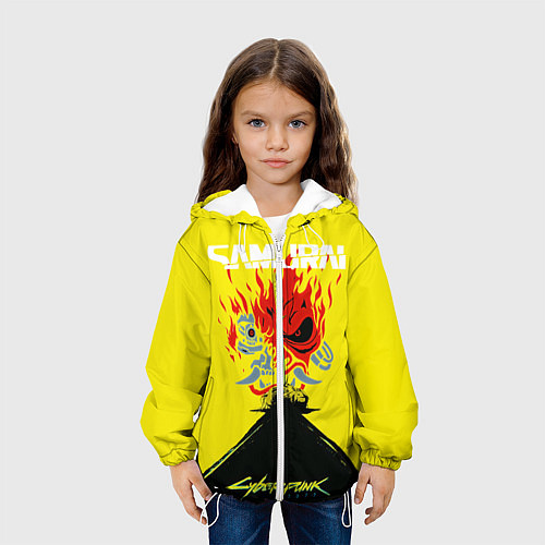 Детская куртка Киберпанк 2077 Киану на спине / 3D-Белый – фото 3