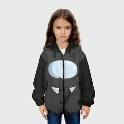 Куртка с капюшоном детская AMONG US BLACK IMPOSTOR, цвет: 3D-черный — фото 2