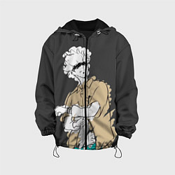 Куртка с капюшоном детская Годжо Магическая Битва, цвет: 3D-черный