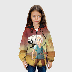 Куртка с капюшоном детская Разочарование, цвет: 3D-черный — фото 2
