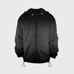 Куртка с капюшоном детская Абстракция точки, цвет: 3D-черный