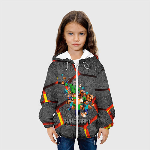 Детская куртка MINECRAFT МАНКРАФТ / 3D-Белый – фото 3