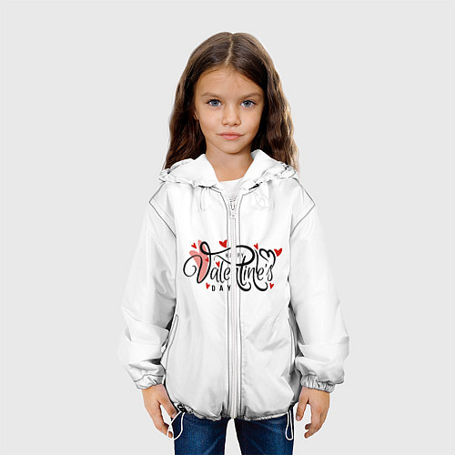 Детская куртка День Влюбленных / 3D-Белый – фото 3
