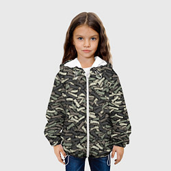 Куртка с капюшоном детская Камуфляж - Димон, цвет: 3D-белый — фото 2