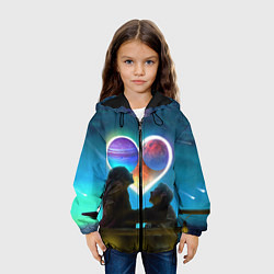 Куртка с капюшоном детская Ваня Дмитриенко Венера-Юпитер, цвет: 3D-черный — фото 2