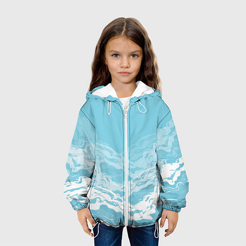 Детская куртка Волны / 3D-Белый – фото 3