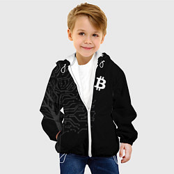 Куртка с капюшоном детская БИТКОИН BITCOIN, цвет: 3D-белый — фото 2