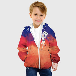 Куртка с капюшоном детская Акудама Драйв, цвет: 3D-белый — фото 2