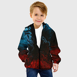 Куртка с капюшоном детская Огонь И Вода, цвет: 3D-черный — фото 2