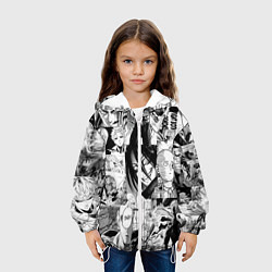 Куртка с капюшоном детская One-Punch Man Ванпачмен, цвет: 3D-белый — фото 2