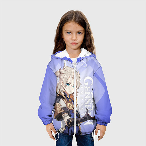 Детская куртка GENSHIN IMPACT, АЛЬБЕДО / 3D-Белый – фото 3