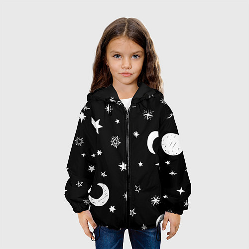 Детская куртка Звездное небо / 3D-Черный – фото 3