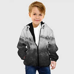 Куртка с капюшоном детская Лес, цвет: 3D-черный — фото 2