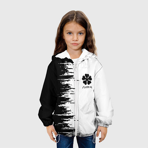 Детская куртка Чёрный клевер, / 3D-Белый – фото 3