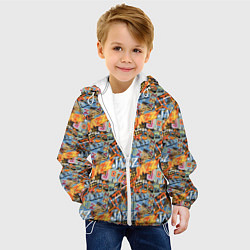 Куртка с капюшоном детская Jazz, цвет: 3D-белый — фото 2