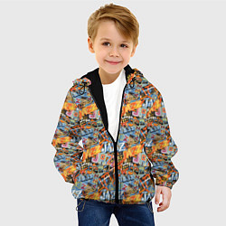 Куртка с капюшоном детская Jazz, цвет: 3D-черный — фото 2