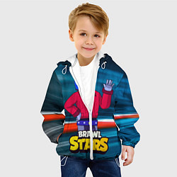 Куртка с капюшоном детская STU СТУ Brawl Stars, цвет: 3D-белый — фото 2