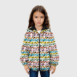 Куртка с капюшоном детская Музыкальные Ноты, цвет: 3D-черный — фото 2