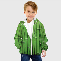 Куртка с капюшоном детская Бамбук, цвет: 3D-белый — фото 2