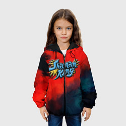Куртка с капюшоном детская Шаман Кинг, цвет: 3D-черный — фото 2