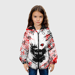 Куртка с капюшоном детская ТОКИЙСКИЙ ГУЛЬ КЕН КАНЕКИ, цвет: 3D-черный — фото 2