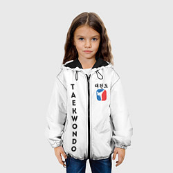 Куртка с капюшоном детская Тхэквондо Taekwondo, цвет: 3D-черный — фото 2