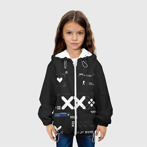 Детская куртка Desert Eagle: Printstream Graphite / 3D-Белый – фото 3