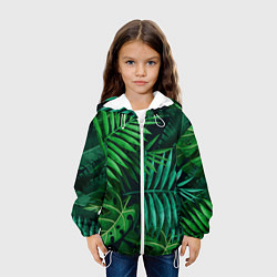 Куртка с капюшоном детская Сочные тропики, цвет: 3D-белый — фото 2