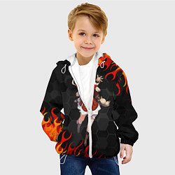 Куртка с капюшоном детская Genshin Impact - Klee, цвет: 3D-белый — фото 2