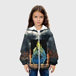Куртка с капюшоном детская DARKSOULS ТЁМНЫЕ ДУШИ 2, цвет: 3D-белый — фото 2