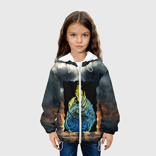 Детская куртка DARKSOULS ТЁМНЫЕ ДУШИ 2 / 3D-Белый – фото 3