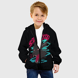 Куртка с капюшоном детская Волк StayWild, цвет: 3D-черный — фото 2