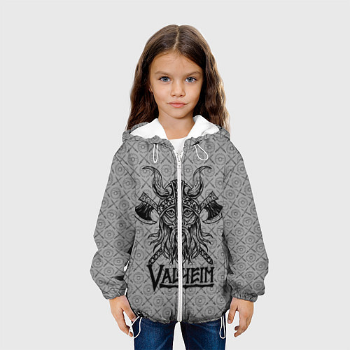 Детская куртка Valheim Viking dark / 3D-Белый – фото 3