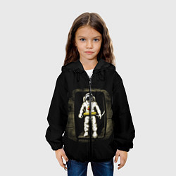 Куртка с капюшоном детская Первая Высадка На Луну, цвет: 3D-черный — фото 2