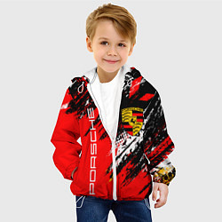 Куртка с капюшоном детская PORSCHE ПОРШЕ ГРАНЖ, цвет: 3D-белый — фото 2